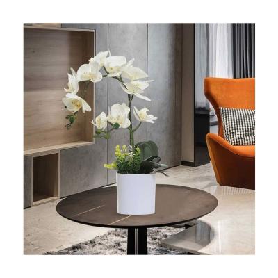 China 3D Decoration Real Touch Printing 9 Heads Real Touch Fake Phalaenopsis Orchid Realistic High Quality Artificial Flowers For Home Decor for sale