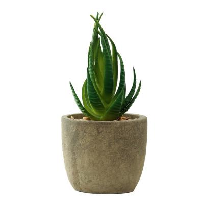 China Eco-friendly Pack of 4 Amazon Hot Selling Assorted Fake Succulent Potted Artificial Succulent Plants for sale