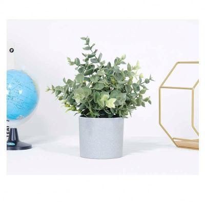 China China Traditional Wholesale Small Size Artificial Plants Potted Green Plant For Desktop Decoration for sale