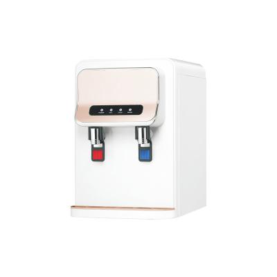 China Korean new hotel design desktop compressor cooling hot and cold water purifier for sale