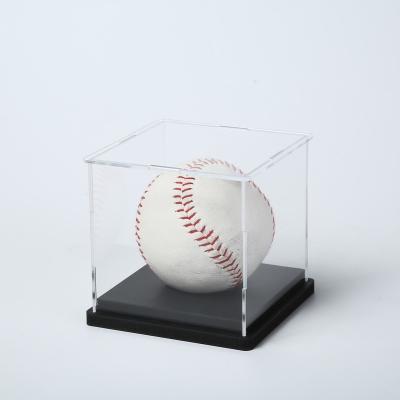 China Factory Outlets Acrylic Baseball Display Cases Collection Dustproof Lucite Baseball Display Box 11*11*11cm for sale