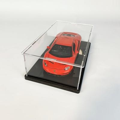 China Car Model Acrylic Display Box Figures Exhibition Toy Car Display Case With 23*13*7cm Protective Black Stockings for sale