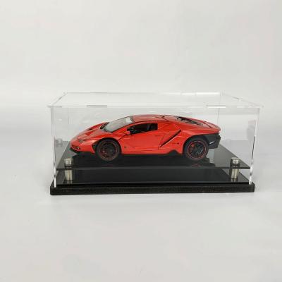 China Hot Selling Acrylic Car Display Case Model Display Box Clear Acrylic Box For Toy Car 23*13*10cm for sale