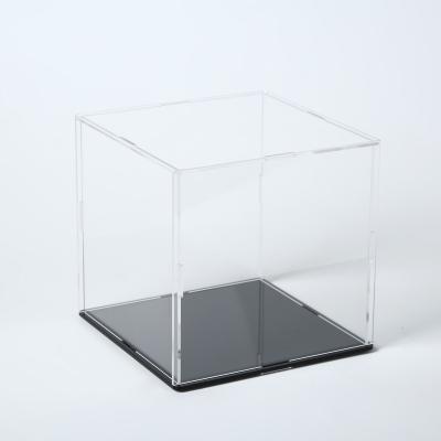 China Acrylic Display Case for Minifigures, Brick Figures, and Children's Gift Storage Display Box Assembles Detachable Styles 25*25*25cm for sale