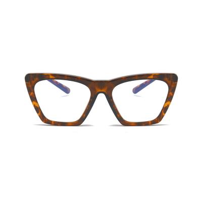 China High Quality Blue Glass Frame CP Anti Rust TR Blue Temple Cat Eye Women And Men Blue Light Blocking for sale