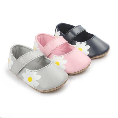 China Fashion Flower Princess Girl Newborn Toddler Anti-slippery Infant Baby Shoes for sale