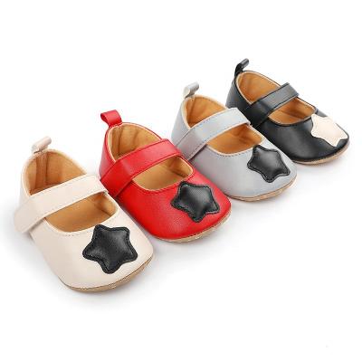 China 1 Year Anti-slippery Newborn Infant Girls Fashion To Prewalker Mary Jane Baby Shoes Sole Soft for sale