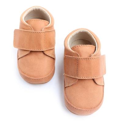 China Baby Kids Girls Boys Genuine Leather Boots Anti-slippery Casual Booties For Toddlers for sale