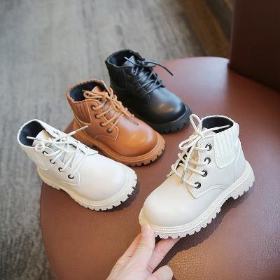 China 2 Years Older Girls Toddler Boy Autumn High Top Older Girls Fashion Combat Spring Breathable Booties Long Boots Shoes For Kids for sale