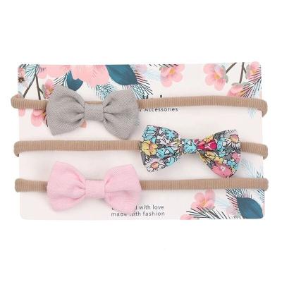 China Baby headbands wholesale baby infant elastic nylon headbands and bows for kids for sale