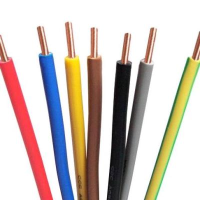 China Single copper core unsheathed cables with rigid copper conductor for internal wiring 300/500V for sale