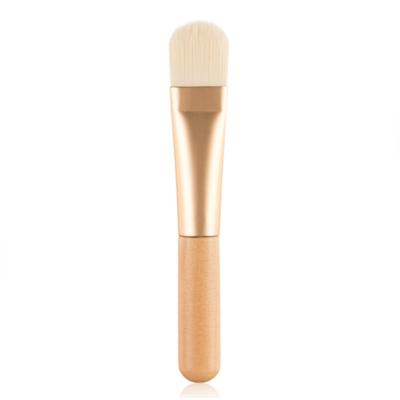 China Convenient Sales Popular Wooden Handle Facial Mask Sweep Skin Care Hair Soft Handle Makeup Brush for sale