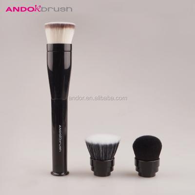 China Top Quality Flat Brush 3 in 1 Multifunctional Makeup Brush Patent Design Rotating Beauty Instrument Private Label Electric Brush for sale