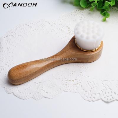 China 2019 Yellow Makeup Brush Handle Makeup Brush Eco Deep Pore Facial Bamboo Facial Brush Handle Bamboo Material for sale