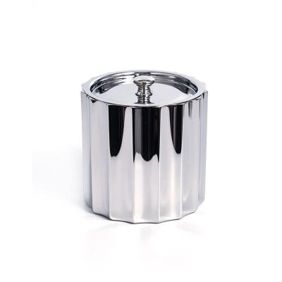 China Excellent Quality Eco-friendly Double Walled Ice Bucket Stainless Steel Ice Bucket With Cover For Wedding Party for sale