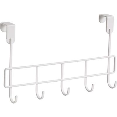 China Viable Over The Door 5 Hook Rack - Decorative Organizer Hooks For Clothes, Coat, Hat, Belt, Towels for sale