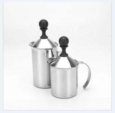 China Manual Milk Frother, Stainless Steel Hand Pump Milk Foamer Manual Operated Milk Frother Morden Maker for sale