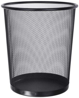 China Factory Price Viable Metal Waste Bin Circular Mesh Waste Rubbish Paper Trash Can Garbage Bucket for sale