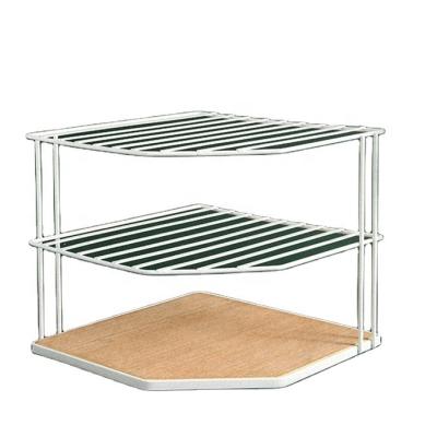 China 3-Tier Sustainable Corner Shelf Counter And Cabinet Organizer (3-Tier Organizer) for sale