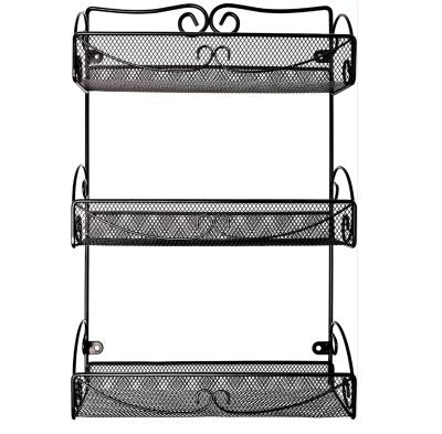 China Viable Best and Cheapest Spice Rack 3 Tier Wall Mounted Closet Door Organizer - Sideboard or Wall Mount - Hardware Included for sale