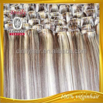 China Hot Selling Silky Straight Wave Clip In Hair Extension 100% Virgin Remy Hair High Quality Clip In Hair Extensions for sale