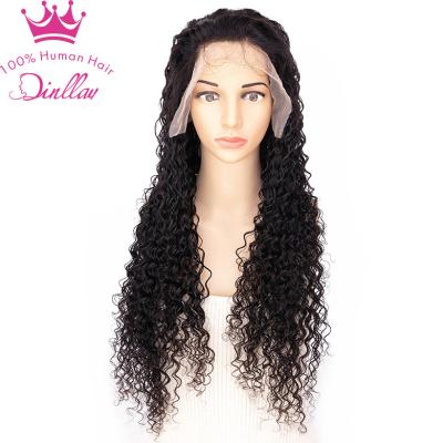 China 13x6 Deep Wave HD Sheer Lace Front Human Hair Wigs Pre Plucked With Baby Hair Brazilian Hair Wigs For Black Women for sale