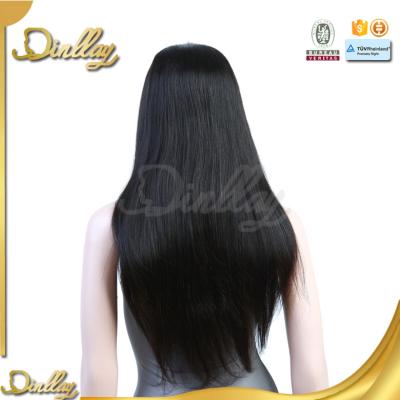 China Brazilian Silky Straight Wave Wig With Baby Hair 150% Density Full Lace Wig for sale