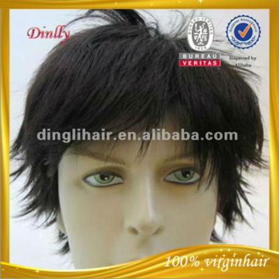 China Men's Invisible Toupee Hair Piece Men's Toupee, Hair Pieces, 100% Virgin Hair for sale