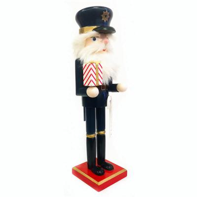 China Durable Wooden Nutcracker Ornaments Christmas Classic Hand Paint Doll Decoration Toys Christmas Gifts for sale