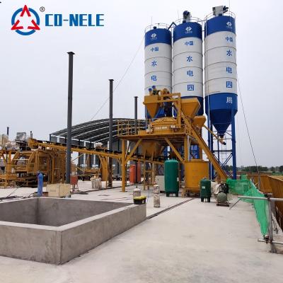 China Concrete block concrete block batching plant with planetary concrete mixer or twin shaft concrete mixer for sale