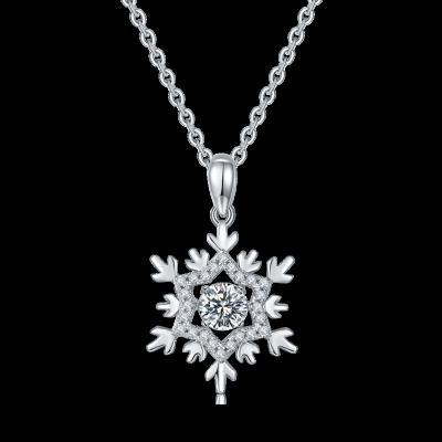 China CLASSIC valentines day gift S925 Sterling Silver Mossianite Necklace Moissanite chain for women valentines day gift for sale