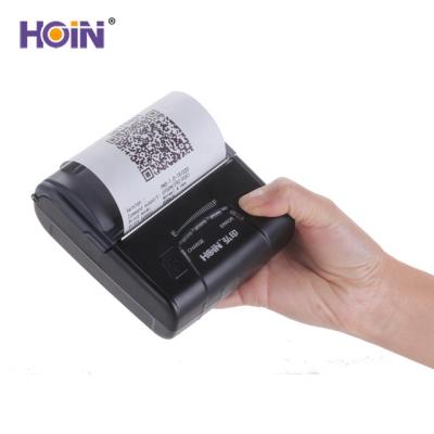 China 80mm Android BT 4.0 USB 80mm Mini Receipt Printer Portable Thermal Printer HOIN HOP-E300 Black and White for sale