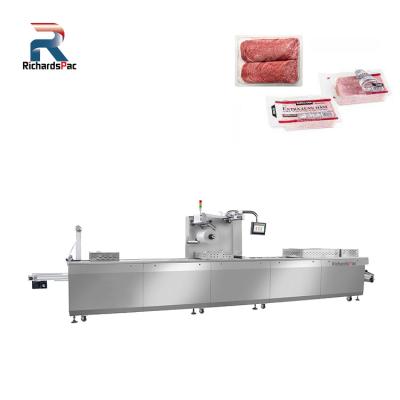 China Food Thermoforming MAP Machine Nitrogen Gas Filling Machine for Bacon Sausage Noodle Sandwich for sale