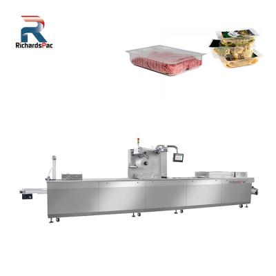 China Food Smoked Dry Vacuum Gas Flush Gas Meat Bacon Packaging Machine CARD Packer for sale