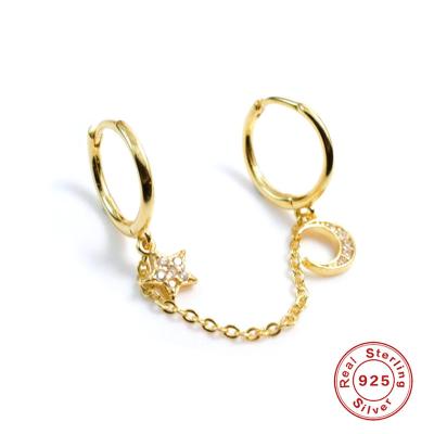 China FASHIONABLE Women Set Tassel Pendant Gold Earings Steel Earring Jewelry Plated Chains Earrings Hoop Chain Stainless Chain Earrings for sale