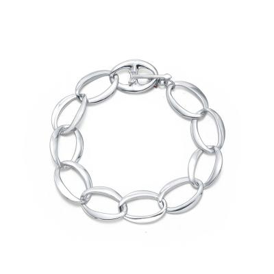 China FASHIONABLE HOT Simple Wholesale Price 925 Sterling Silver Bracelet For Women for sale