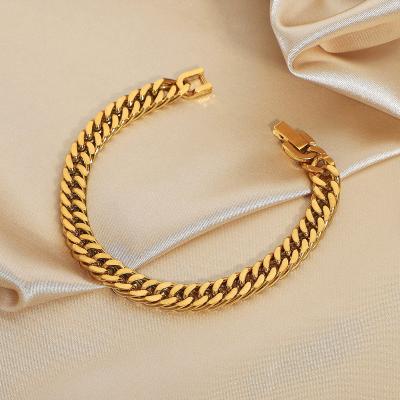 China TRENDY 18k Womens Link Chain Adjustable Jewelry Plated Bracelets Men Gold Hand Bracelet Chains 925 Chain Bracelet for sale