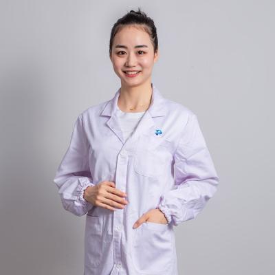 China ESD and RW-9303 Anti-dust polyester anti-static overcoat applied to pharmaceutical factory, electronic factory, laboratory, cleanroom etc. for sale