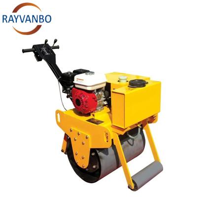 China Building Material Shops Gasoline Walk Behind Single Drum Roller Single Drum Road Rollers Machine Vibratory For Sale Price for sale