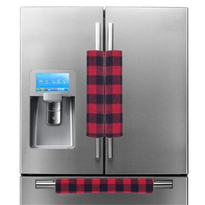 China Child Safe Plaid Christmas Gifts Fridge Door Handle Covers 010 for sale