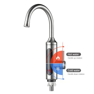 China Stainless Steel Instant Water Heater Hot And Cold Water Tap For Kitchen Sink for sale