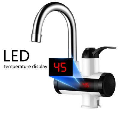 China Tankless Electric Instant Water Heater Tap With LED Temperature Display for sale