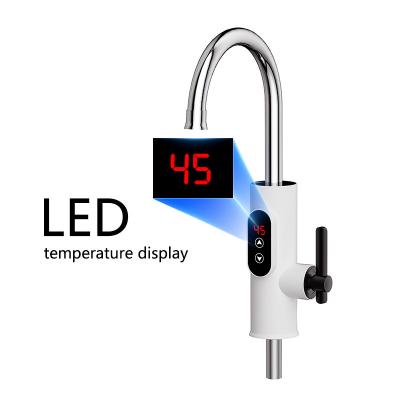 China 220-230V Kitchen LED Temperature Display Instant Electric Water Heater Faucet Tap for sale