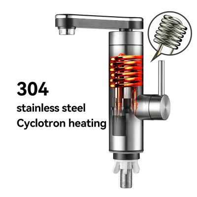 Chine 220V-230V 3300W 304 acier inoxydable électrique robinet de chauffage instantané de l'eau pour l'approvisionnement en eau chaude rapide à vendre