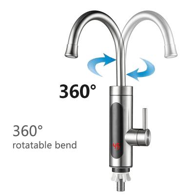 China Instant Electric Instant Water Heater Tap LED Digitale Temperatuur Display Te koop