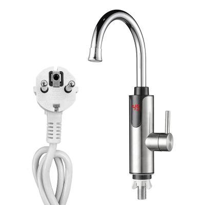 China Roestvrij staal 3300W EU Plug Electric Hot Water Tap Keuken Te koop