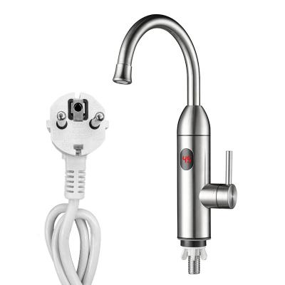 China Kitchen Bathroom 304 Stainless Steel Instant Electric Heating Tap With Digital Display for sale