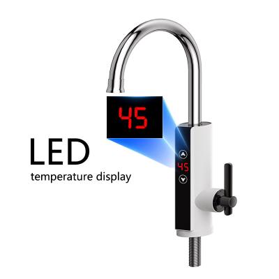 China Kitchen Electric Instantaneous Hot Water Tap With LED Digital Temperature Display for sale