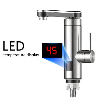 China 360 Degree Stainless Steel Sink Mixer Electric Instant Water Heater Faucet for sale