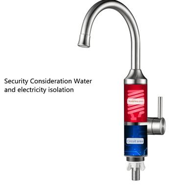 China 230V 3300W CE Rohs Cert Electric 3s Heizwasserbereiter Instant Hot Water Tap Elektrikhahn zu verkaufen